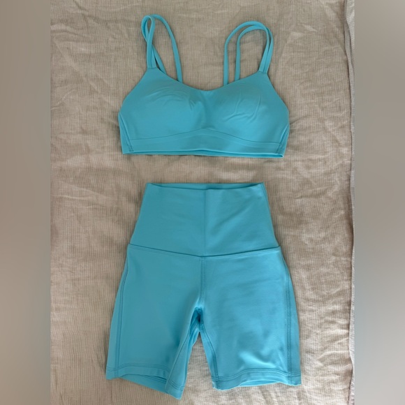 Lululemon Align Short 6” & Like a Cloud Bra set - Picture 1 of 3